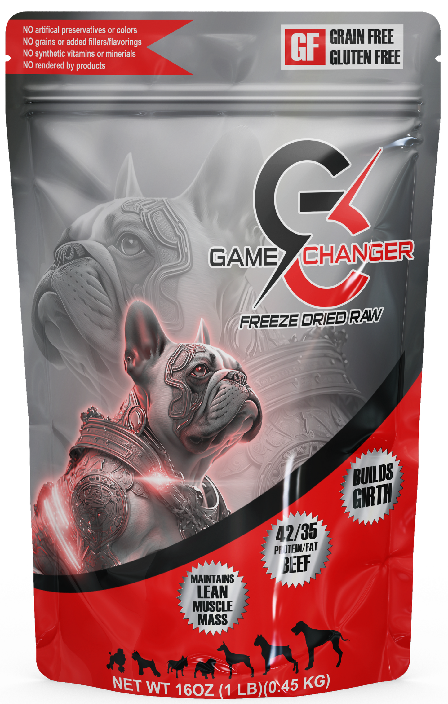 Game Changer Freeze-Dried Raw - 1 lb. Beef